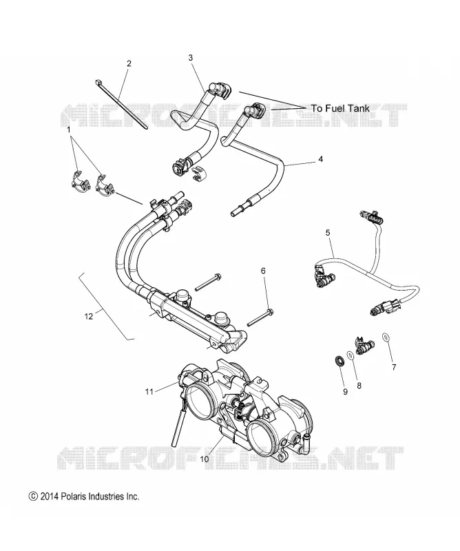 SISTEMA DE COMBUSTIBLE, RAIL, LINES and CUERPO DE MARIPOSA