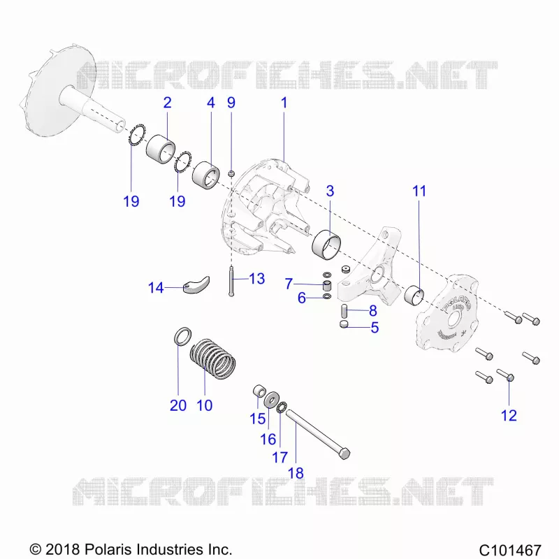 TREN, PRIMARY CLUTCH