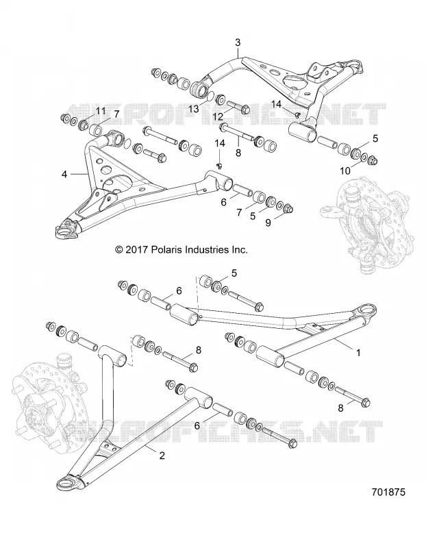 SUSPENSIÃ“N DELANTERA CONTROL ARMS