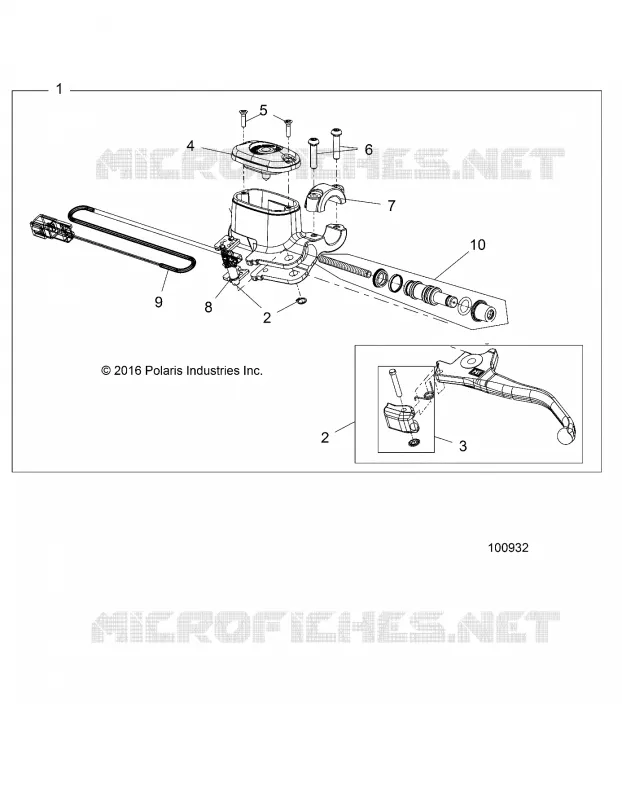 FRENO FRONTAL BRAKE LEVER AND MASTER CYLINDER