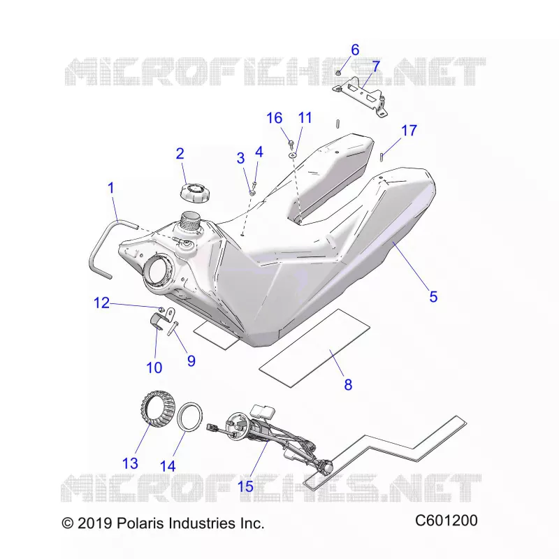 SISTEMA DE COMBUSTIBLE, FUEL TANK ASM.