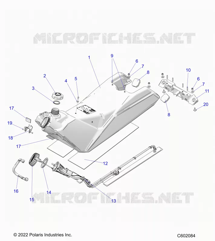 SISTEMA DE COMBUSTIBLE, FUEL TANK ASM.