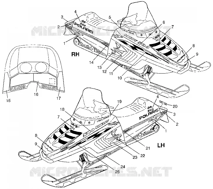ETIQUETAS 500 RMK 0982964 and EUROPEAN 500 RMK E982964 (4942634263A013)