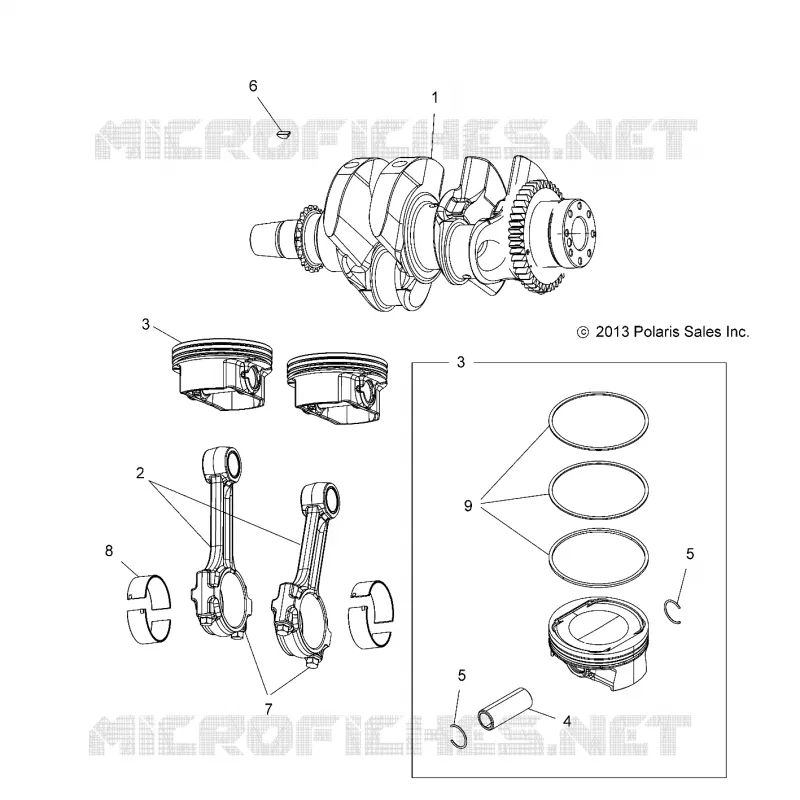 ENGINE, CIGUEÑAL AND PISTON