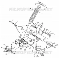 El balanceo del brazo y CHOQUE Sportsman 400L W97AC38C (4939673967C003)