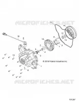 ENGINE, STATOR COVER AND VOLANTE