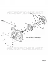 ENGINE, STATOR COVER AND FLYRUEDA