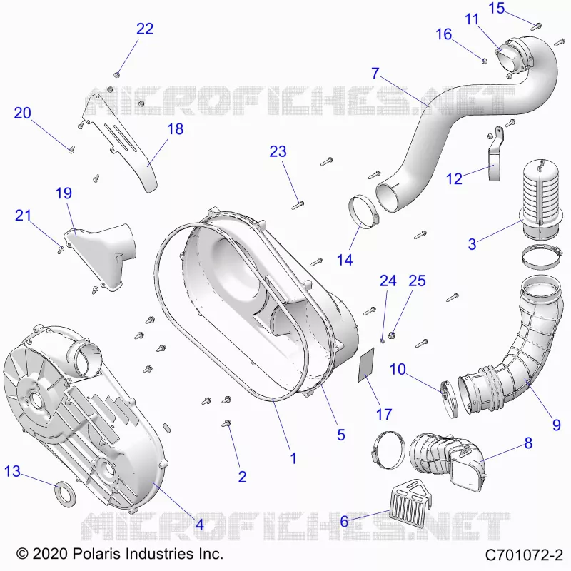 TREN, CLUTCH COVER AND DUCTING