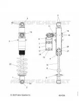 SUSPENSION, SHOCK TRASERO TRACK, VELOCITY