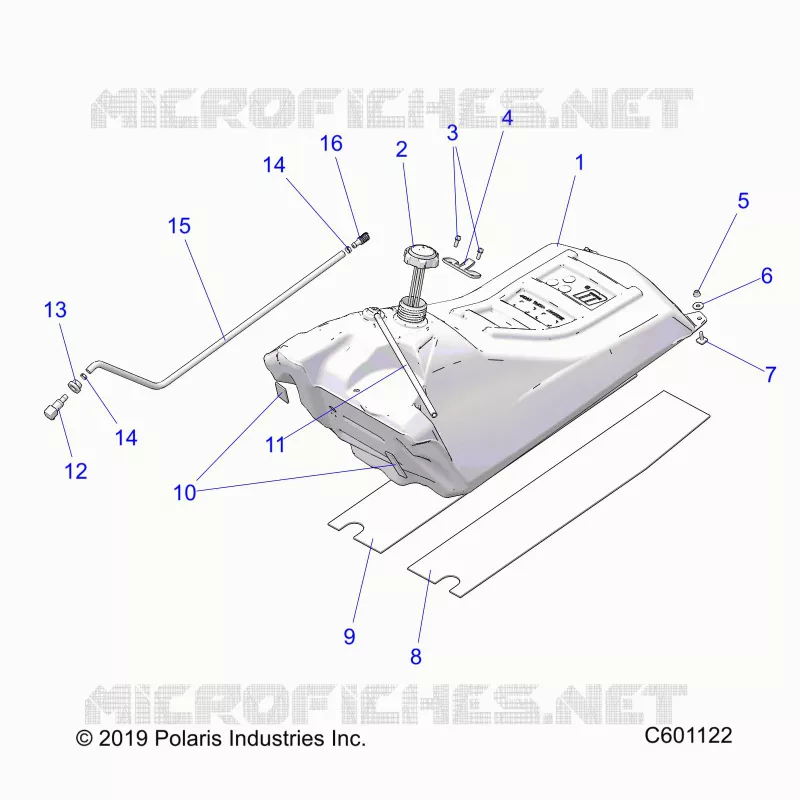 SISTEMA DE COMBUSTIBLE, FUEL TANK ASM.