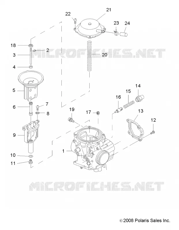 MOTOR, CARBURADOR, UPPER