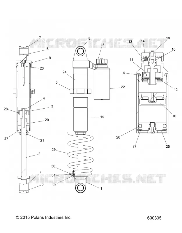 SUSPENSION, SHOCK TRASERO TRACK (7044566)