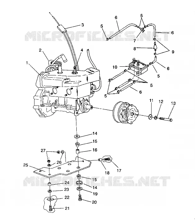 MONTAJE DEL MOTOR LITE GT / 0933133 (4923232323021A)
