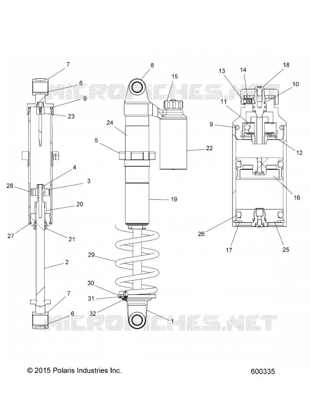 SUSPENSION, SHOCK TRASERO TRACK (7044566)