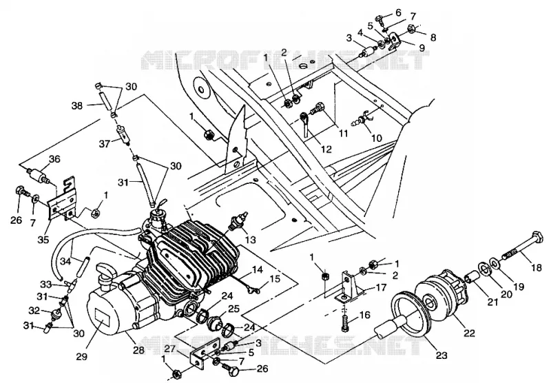 MONTAJE DEL MOTOR Trail Blazer W98BA25C (4945464546A009)