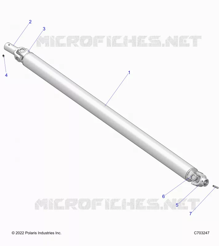 TREN, PROP SHAFT,FRONT