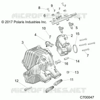 ENGINE, TOMA DE AIRE MANIFOLD EVAP 50S