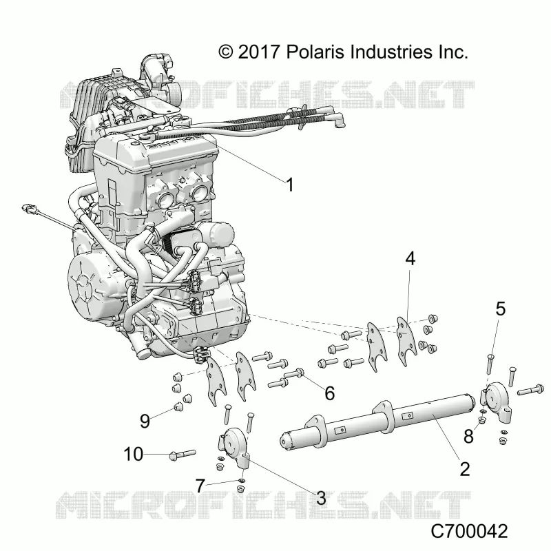 MOTOR, MOUNTING & LONG BLOCK
