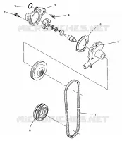 BOMBA DE AGUA 500 EFI 0963774 and EUROPEAN 500 EFI E963774 (4936183618C009)