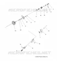 DRIVE TRAIN, MAIN GEARCASE HORQUILLAS DE CAMBIO
