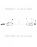 DRIVE TRAIN, TRASERO UNIDAD SHAFT (TO 7/3/2017)