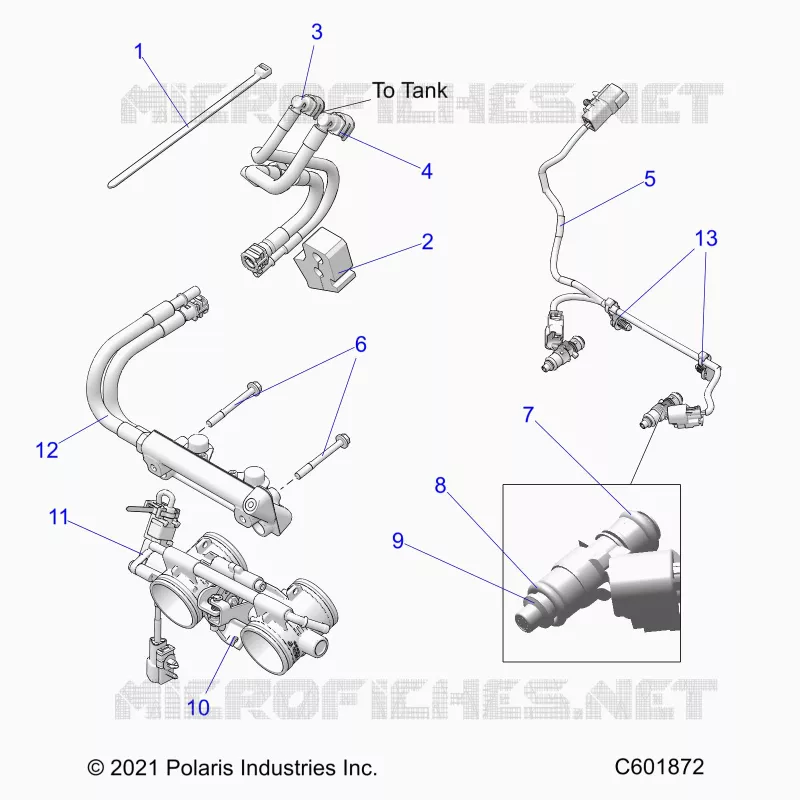 SISTEMA DE COMBUSTIBLE, RAIL, LINES AND THROTTLE BODY