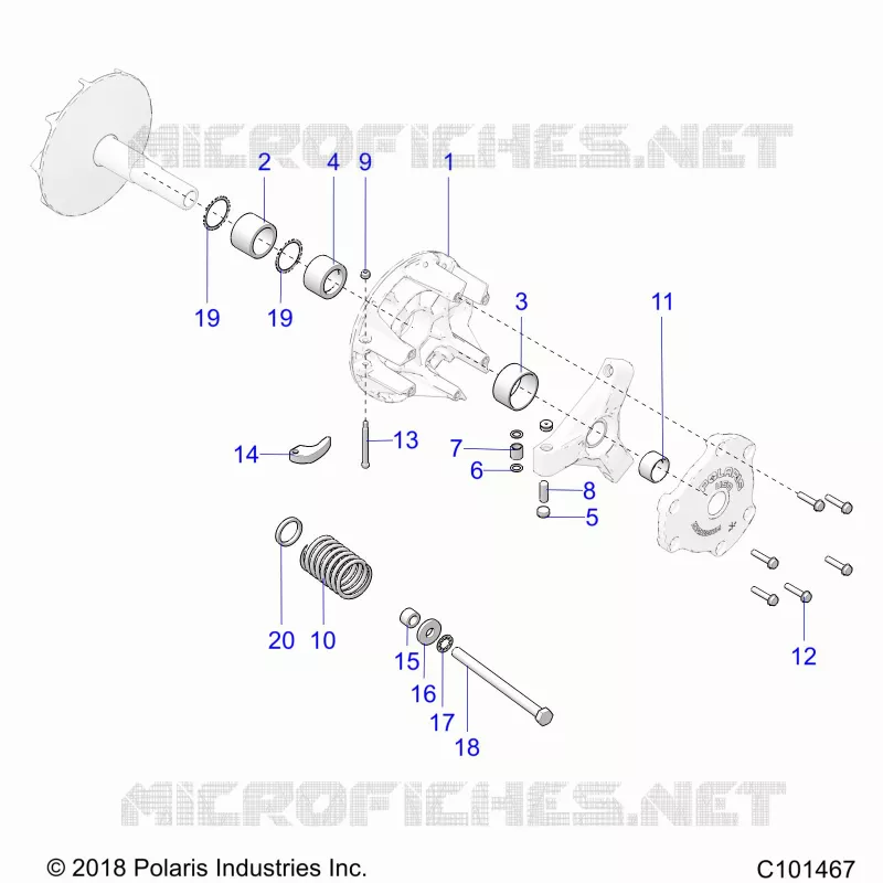 TREN, PRIMARY CLUTCH