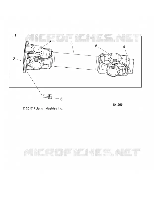 TREN, PROP SHAFT, REAR