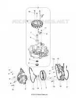 MOTOR, STATOR COVER and VOLANTE