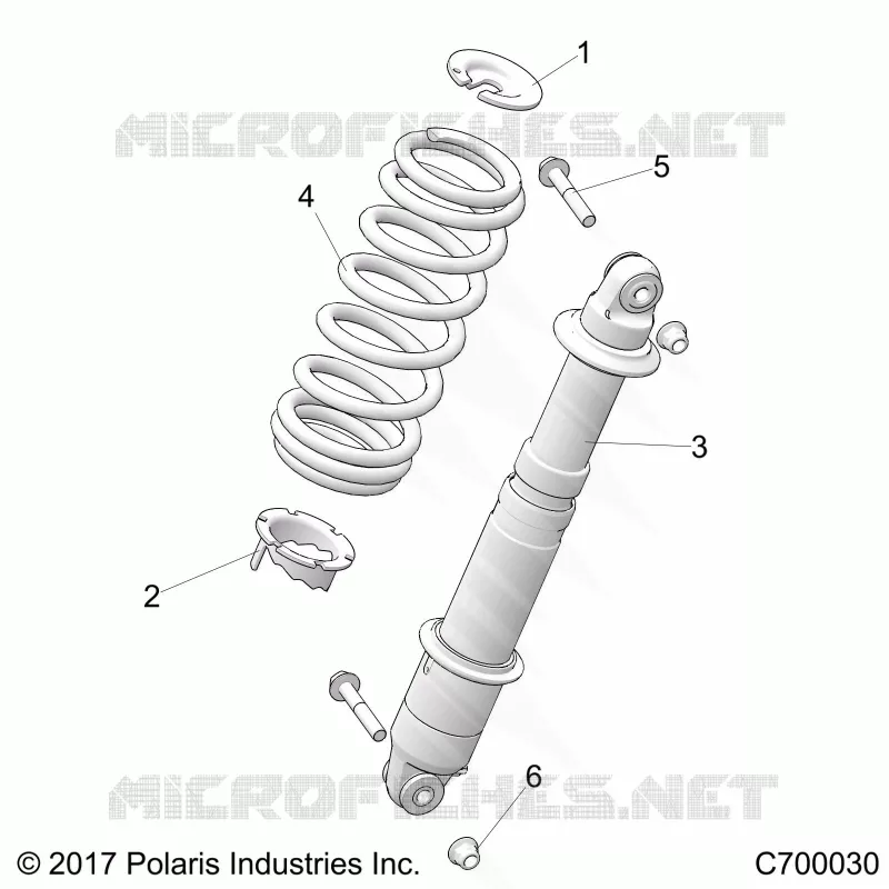 SUSPENSION, REAR MONTAJE DE DESCARGA
