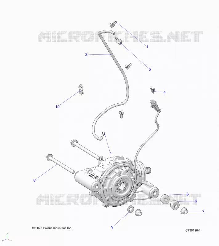 TREN, FRONT GEARCASE MOUNTING
