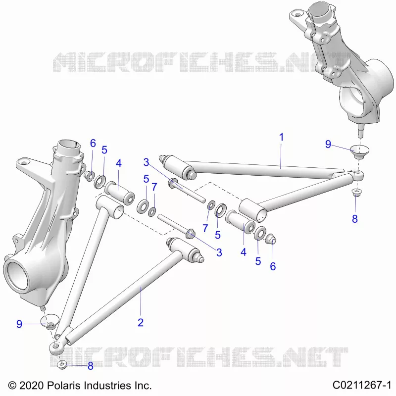 SUSPENSION, A-ARM AND PUNTAL MOUNTING