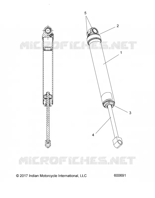 SUSPENSION, SHOCK TRASERO TRACK (SP)