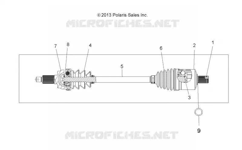 TREN, DRIVE SHAFT, FRONT (TO 2/15/16)