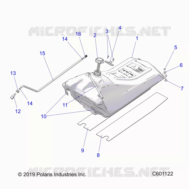 SISTEMA DE COMBUSTIBLE, FUEL TANK ASM.