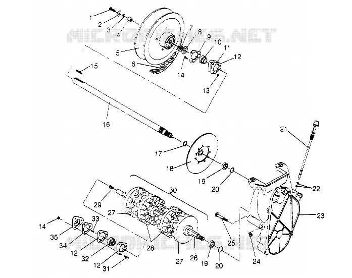 TREN ASSEMBLY Storm 0950782, Storm SKS 0950582,  Euro Storm E950782, (4929012901C003)