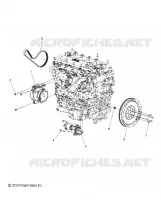 ENGINE, ALTERNADOR, FLYWHEEL AND STARTER MOUNTING