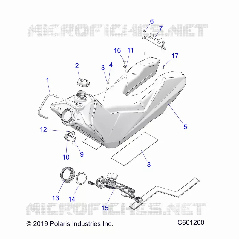 SISTEMA DE COMBUSTIBLE, FUEL TANK ASM.