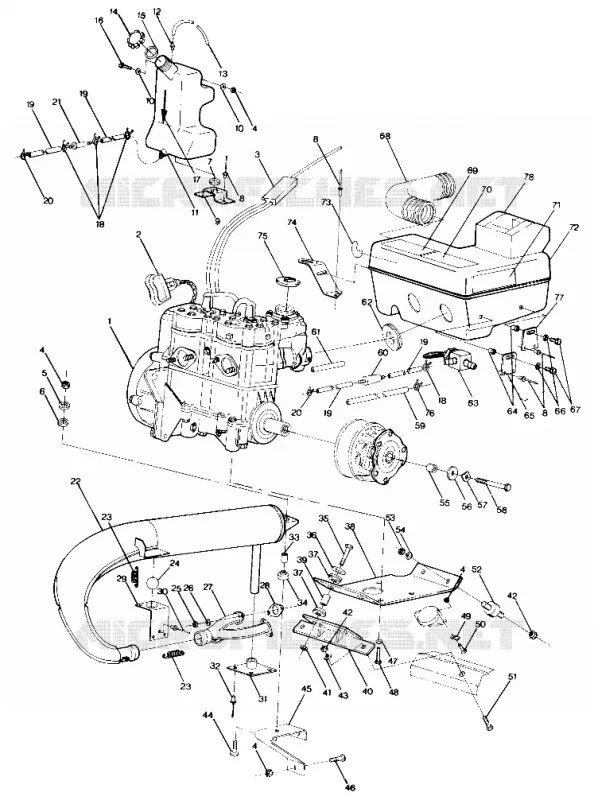 MONTAJE DEL MOTOR 400 (4912701270019A)