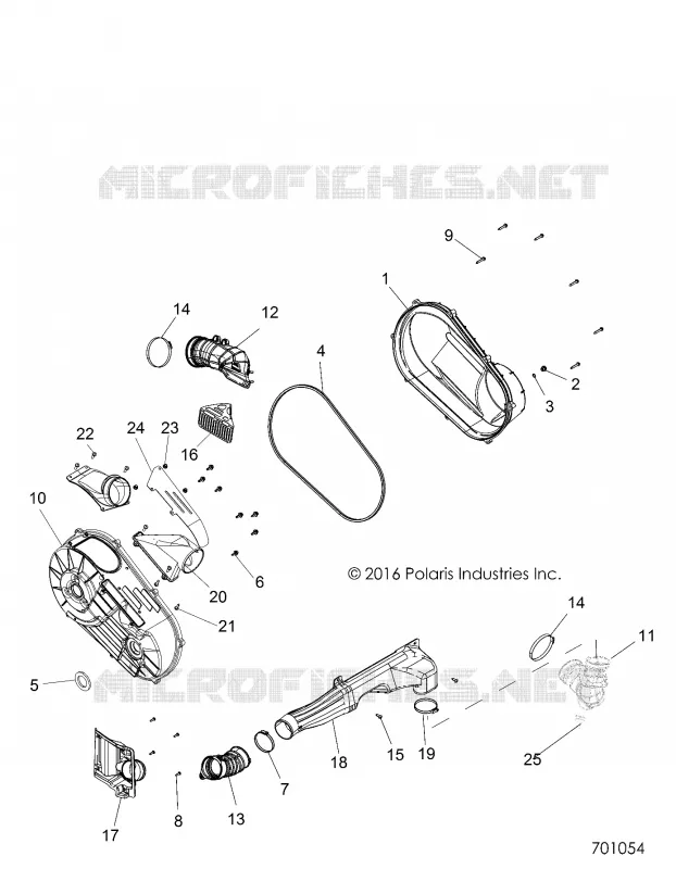 TREN, CLUTCH COVER AND DUCTING