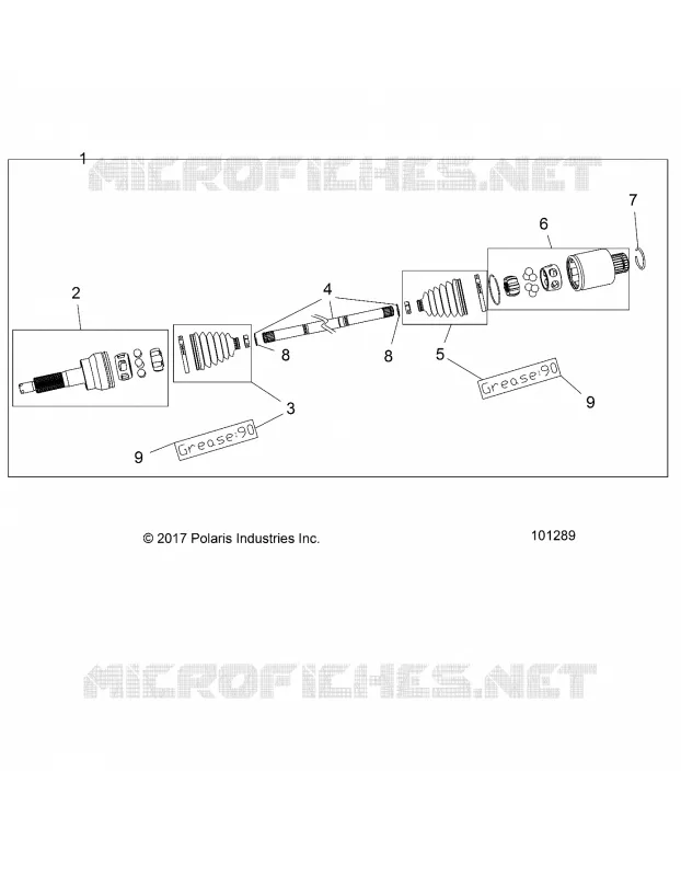 DRIVE TRAIN, TRASERO DEL EJE DE TRANSMISION