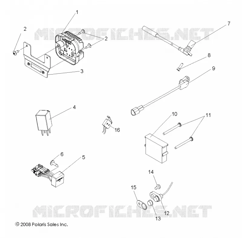 REGULADOR, RELAYS, SENSORES and ECU