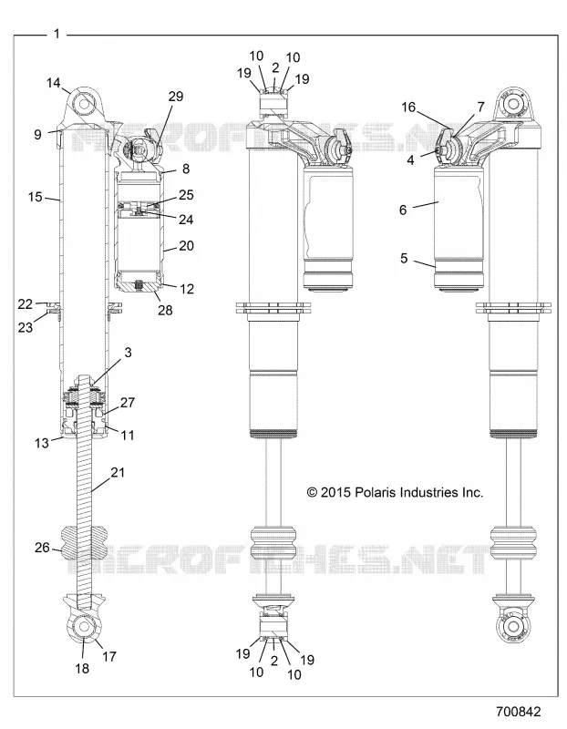 SUSPENSION, CHOQUE FRONTAL INTERNALS