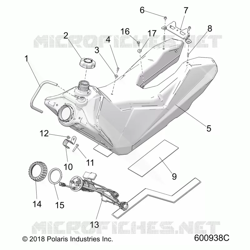 SISTEMA DE COMBUSTIBLE, FUEL TANK ASM.