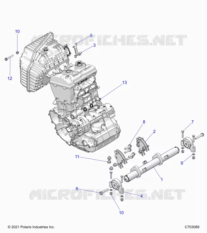 MOTOR, MOUNTING & LONG BLOCK