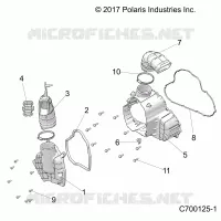 ENGINE, ALTERNADOR  COVER HVAC
