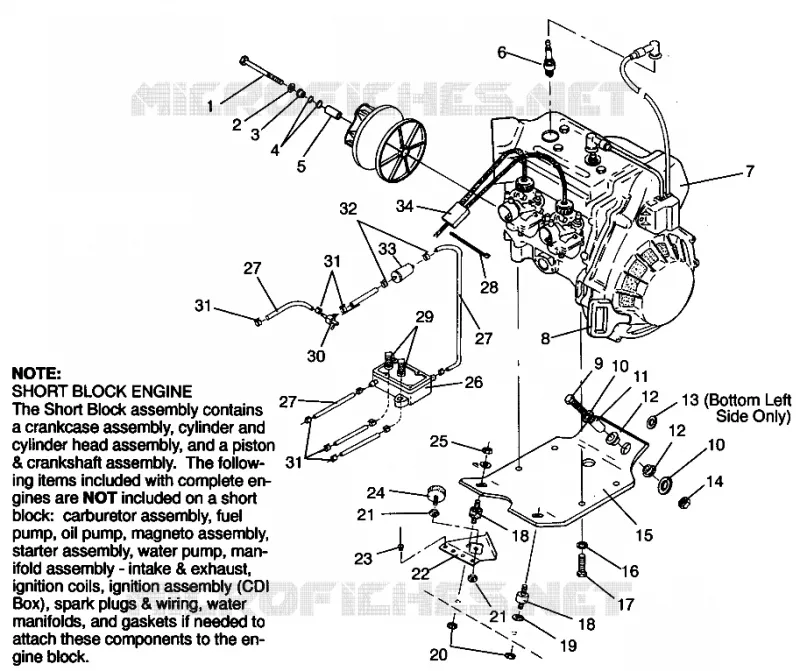 MONTAJE DEL MOTOR WIDETRAK GT 0962061 and EUROPEAN WIDETRAK GT E962061 (4931623162C003)