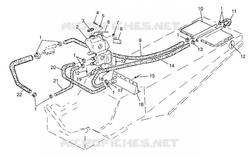 SISTEMA DE REFRIGERACIÓN 700 RMK 0970966, 700 SKS 0970566, and EUROPEAN 700 SKS E9705 (4938573857B006)