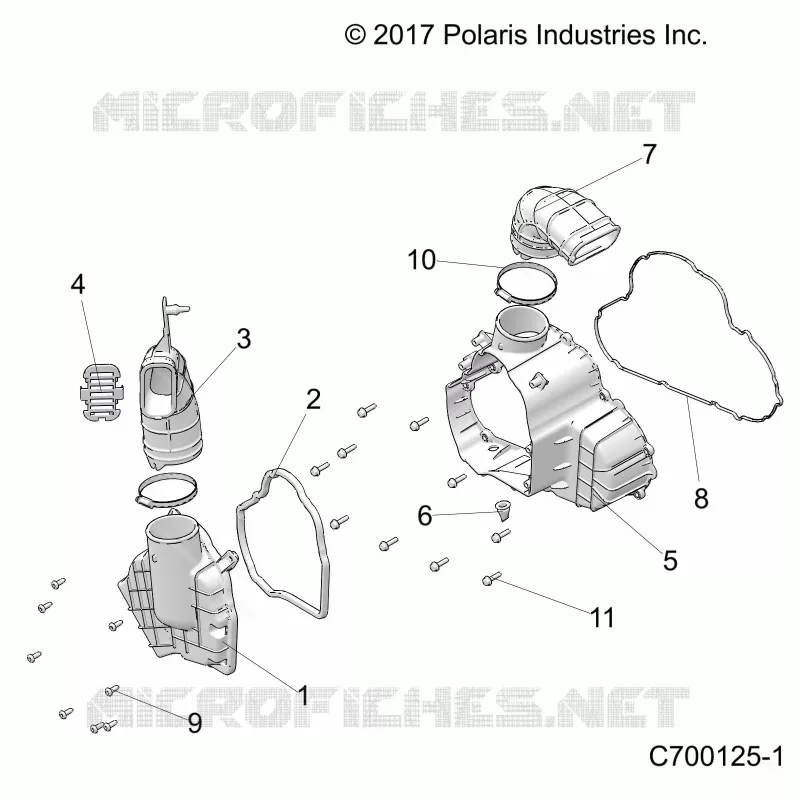 ENGINE, ALTERNADOR COVER HVAC