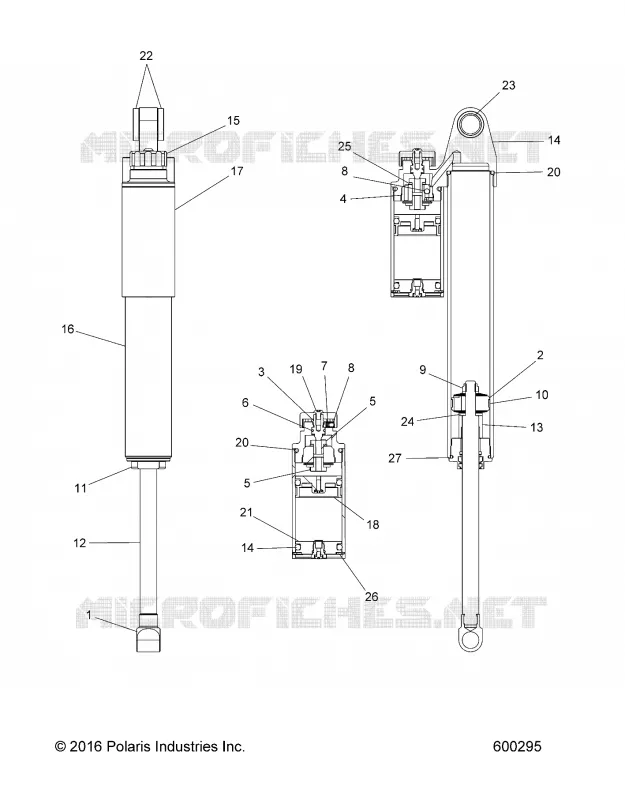 SUSPENSION, SHOCK TRASERO TRACK